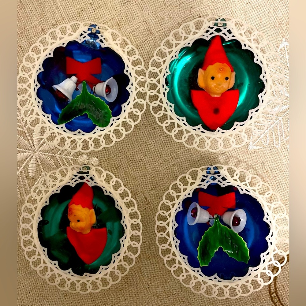 Vintage!! Pixie Ornaments Original